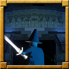 He is summoning his servants